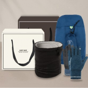 접이식 스포츠 백팩 [PMB-02] + 프리미엄 넥워머 + 극세사 니트 터치 장갑 3종 세트