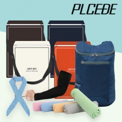 [플씨드] 접이식 스포츠 백팩 [PMB-01] + 뱀부얀 쿨타올 + 일반 밴딩 쿨토시 + 물방울 쿨스카프 4종 세트