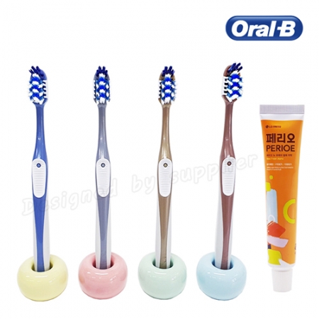 뉴 오랄비 크로스액션 세정력칫솔 페리오 칫솔치약세트 #5