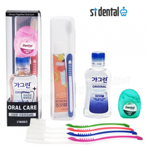 오랄케어 326 페리오 가그린 100ml 스펀지 치실 3호 미세모 칫솔치약 선물세트