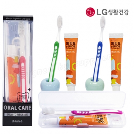 오랄케어 326 페리오 쌍쌍 2호 미세모 칫솔 치약 선물세트 #4