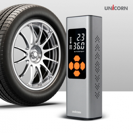유니콘 6000mAh 대용량 타이어 공기주입 에어펌프 보조배터리 자전거 자동차 휴대용 공기주입기 CTP-6000M #4