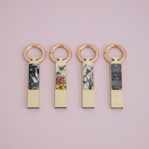 아름누리 전통민화 자개열쇠고리 스틱USB