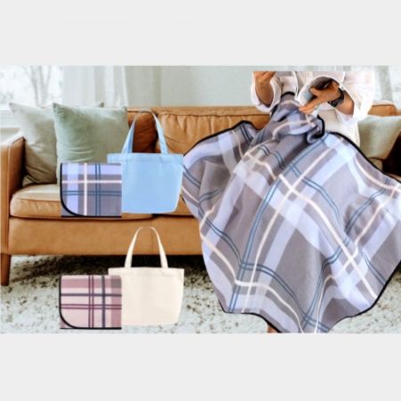 미니에코백 체크패턴 담요 / 세트 #2