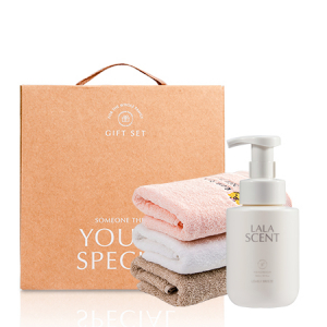 선물세트 2P (비건 퍼퓸 핸드워시 1P+ 호텔 타올 150g/170g)