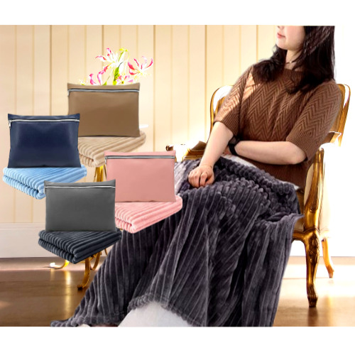 에멜 극세사 클러치 고급 쿠션 담요 1200*750mm #2