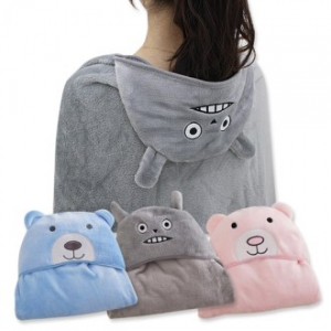 캐릭터 후드담요, 입는 담요, 망토 담요, 무릎담요, 학생 담요, 휴대용 이불, 크리스마스 선물