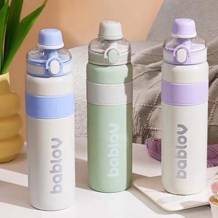 바블로브 파스텔 보온보냉 대용량 스텐텀블러 트라이탄물병 2종 선물세트 #5