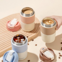 바블로브 보온보냉 파스텔 스텐 텀블러400