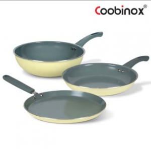 [쿠비녹스] 인덕션 파스텔로 3종 세트 (28cm프라이팬 / 28cm궁중팬중팬/ 28cm크레팬)