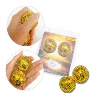 황금 지압볼 지압구 손악력 2개 1세트 대자