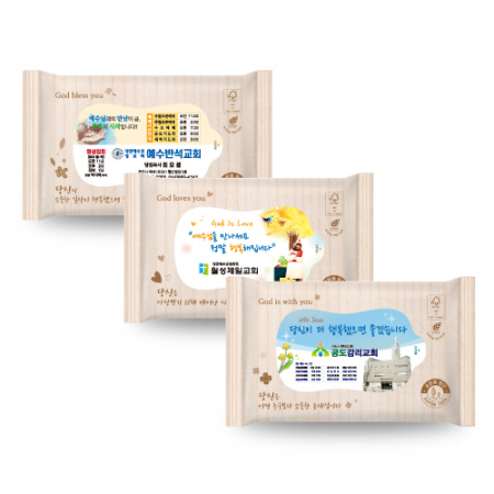 교회 전도 3종 생분해 물티슈 15매 [FSC 인증원단] #2