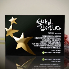 감사패 금속별모양 연말 행사 재직 퇴직 근속 감사패 art 281