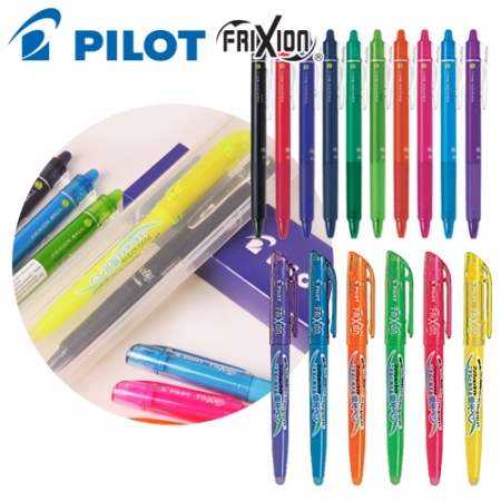 파이롯트 지워지는 프릭션 볼펜 0.7 + 라이트 형광펜 세트 #2