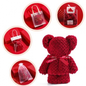 핸드메이드 곰돌이 타올, 캐릭터 타올, 손타올, 핸드타올(소) 30x30cm