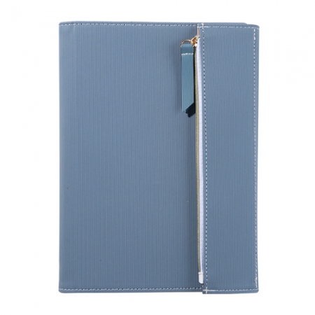 스프링 3단 포켓 블루 자석 다이어리 25절 32절 #2