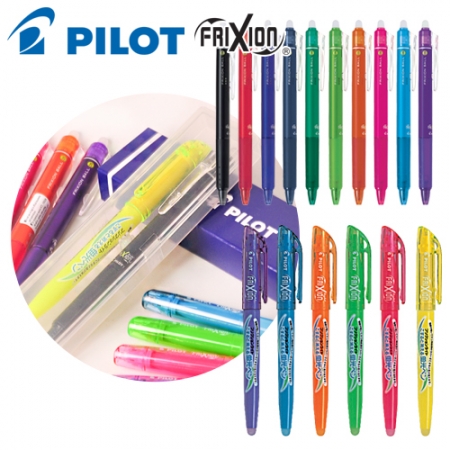 파이롯트 지워지는 프릭션 볼펜 0.5 + 라이트 형광펜 세트 #3