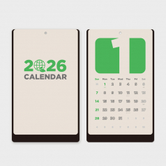 지구적 일상ver1 얼스팩벽걸이 달력