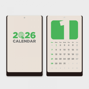 지구적 일상ver1 얼스팩벽걸이 달력