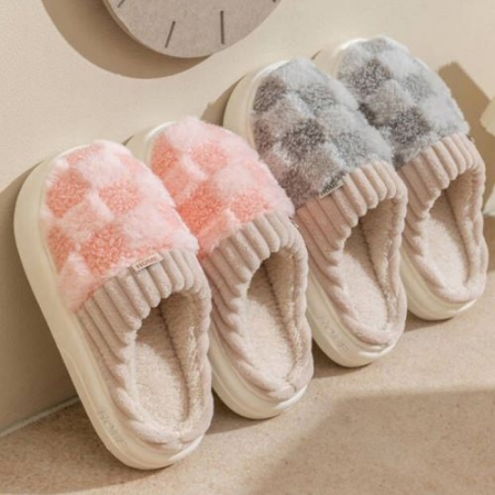 포근한 착화감과 다양한컬러 체스 털 실내화 #2