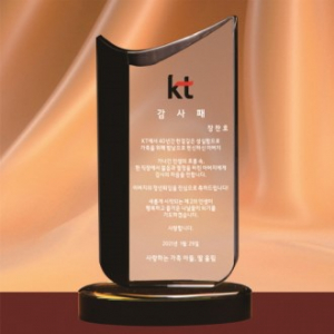 블랙 투톤 크리스탈 상패 379