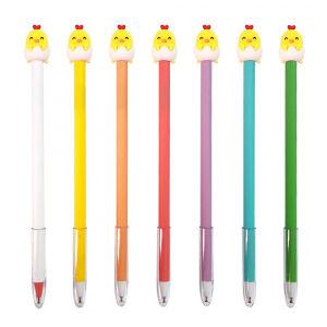 스마일 병아리 캐릭터 볼펜
