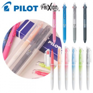 파이롯트 지워지는 프릭션 2색 볼펜 0.38 + 내추럴 형광펜 세트