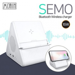 미자인 블루투스 세모스피커 겸 고속 무선충전기