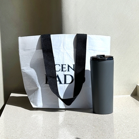 센트라도 에코 타포린 가방 + 슈어 텀블러 600ml 세트