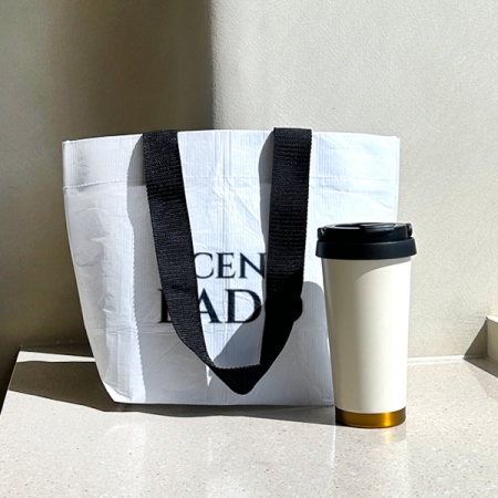 센트라도 에코 타포린 가방 + 골드 핸들 텀블러 세트 #2