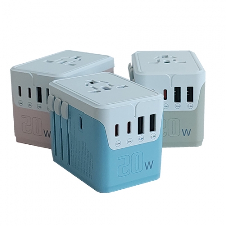 큐브 PD20W + USB 18W 프리미엄 여행용 다용도 어댑터 #2
