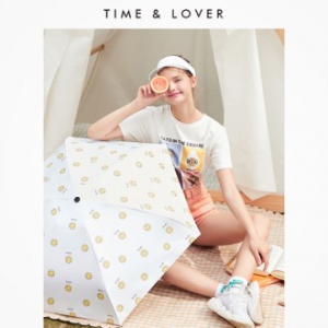 [타임앤러버] 스마일 5단우산 수동 양우산