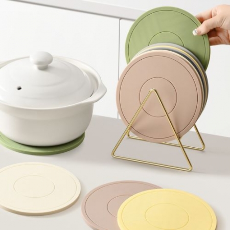 그리드 실리콘 받침대, 원형 미끄럼방지 #2