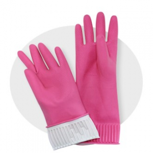 천연 고무 라텍스 고무 장갑 중형