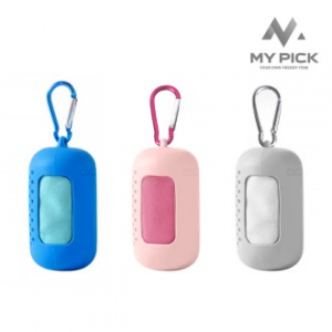 마이픽 땅콩포켓 실리콘 케이스 스포츠 타올