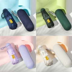 가볍고 귀여운 캡슐5단 우산 케이스 세트