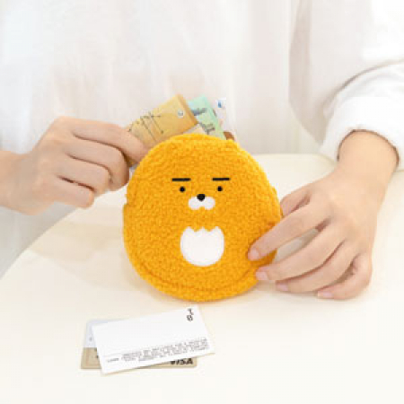 캐릭터 다용도 뽀글이 플랫 파우치 #4