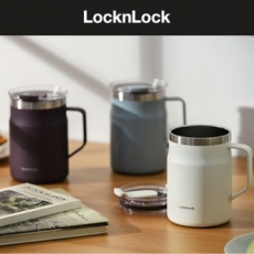 락앤락 메트로 머그 텀블러 475ml 스윙형캡, 화이트, 퍼플, 블루