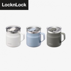 락앤락 메트로 텀블러 머그 355ml 스윙형캡, 화이트, 카키, 블루