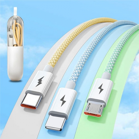 캡슐 파스텔 3라인 초고속 충전 케이블 #4
