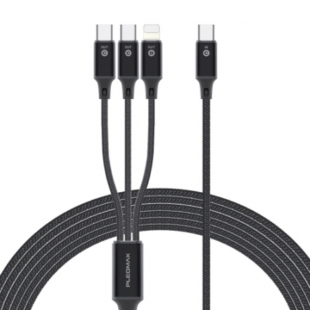 플레오맥스 3in1 30W PD C타입 고속충전 케이블 1.5M #2