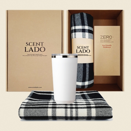 센트라도 국산 항공 담요 + 로하스 텀블러 세트 #3