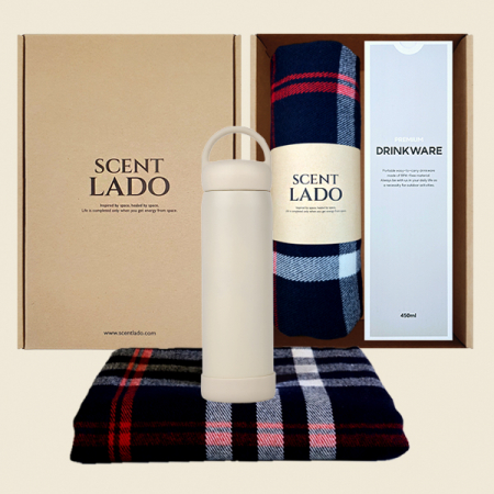 센트라도 국산 항공담요+모닝 핸들 텀블러 세트 #3