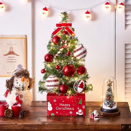 60cm 해피 매직 롤리팝 스카치 눈꽃 트리 풀 세트 (전구 포함) #2