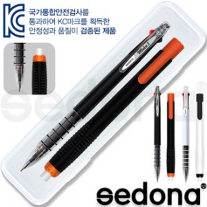 세도나 메타 니들 3색 볼펜 + 코닉 노크 지우개 6.8 세트