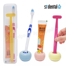ST덴탈 혀클리너 오랄비 고탄력 페리오 칫솔 치약 여행용세트