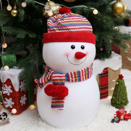 빨간모자 동글 눈사람인형 성탄선물 크리스마스장식 45cm #3