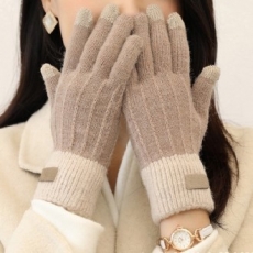 배색 스마트 터치 장갑, 여성장갑, 겨울장갑, 스마트 폰터치 장갑, 니트장갑