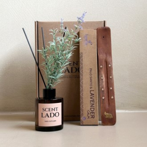 센트라도 디퓨저 로즈라벤더 150ml + 이스팔라 팔로산토 인센스 스틱 방향제 세트