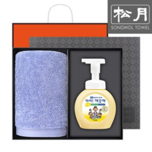 송월 향균 코마 40수 무지타올 180g 1p + 아이 깨끗해 핸드워시